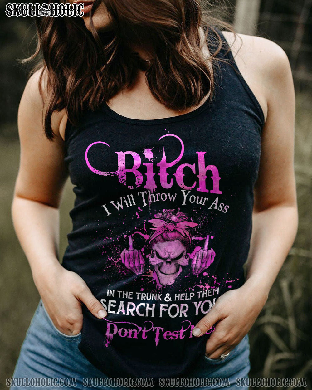 DON’T TEST ME MAD SKULL ALL OVER PRINT – TLTW2212224