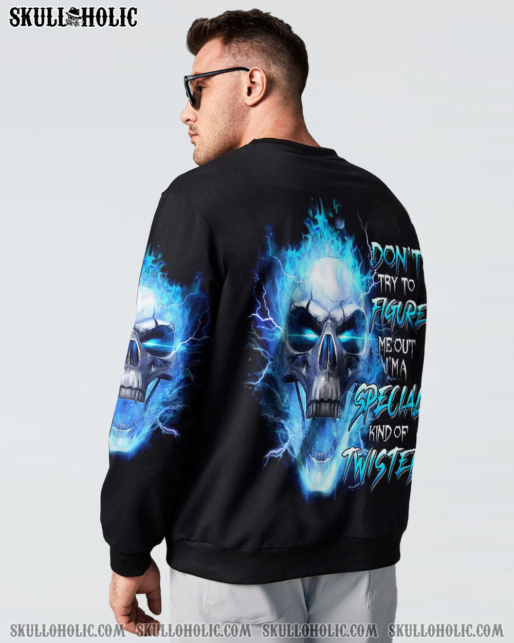 DON’T TRY TO FIGURE ME OUT FIRE SKULL ALL OVER PRINT – YHNT0704234
