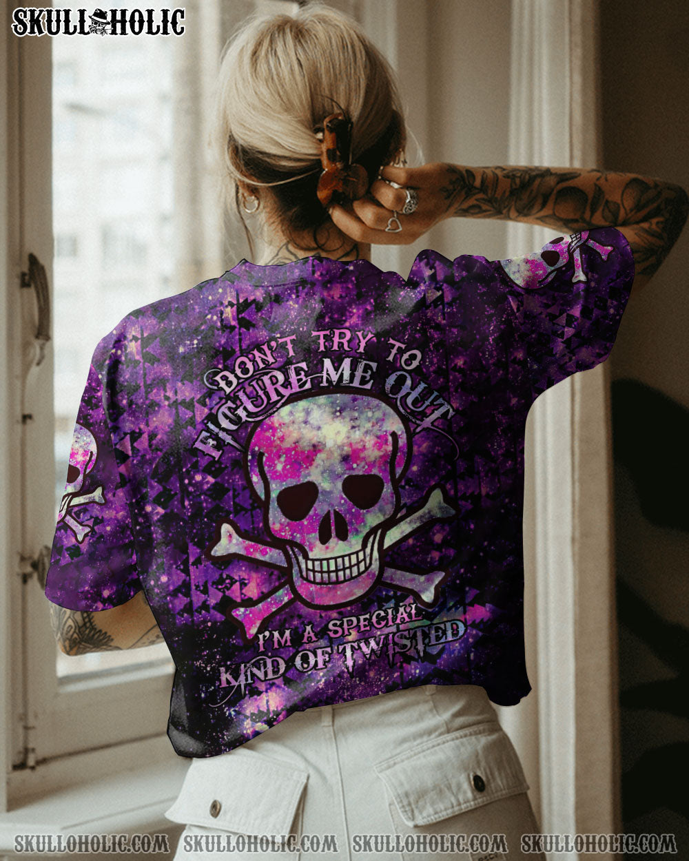 DON’T TRY TO FIGURE ME OUT GALAXY SKULL BONES ALL OVER PRINT – TLTR2112222