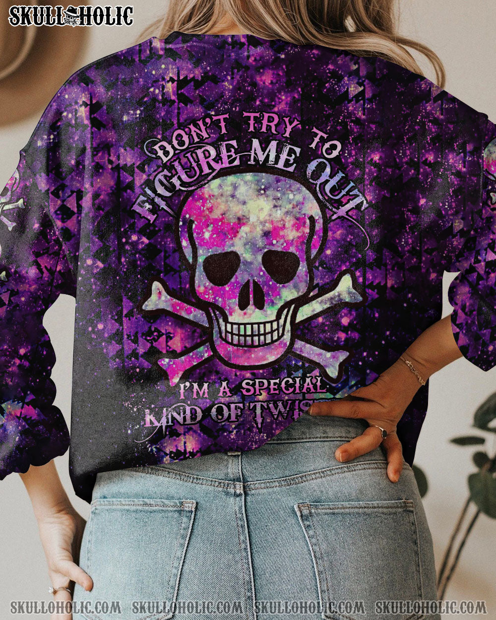 DON’T TRY TO FIGURE ME OUT GALAXY SKULL BONES ALL OVER PRINT – TLTR2112222