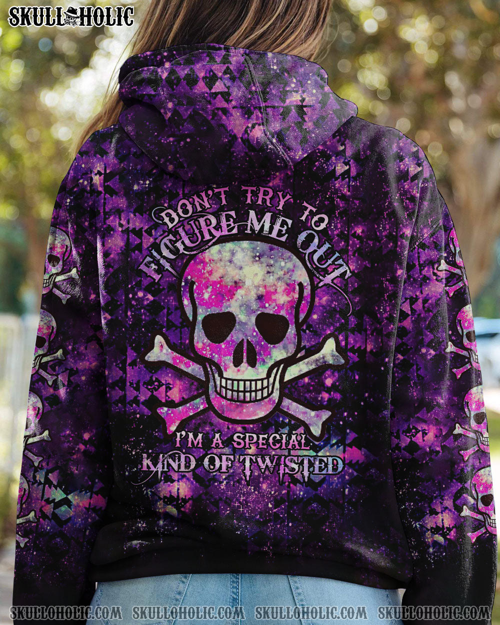DON’T TRY TO FIGURE ME OUT GALAXY SKULL BONES ALL OVER PRINT – TLTR2112222