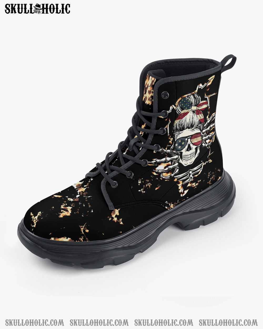 DON’T TRY TO FIGURE ME OUT LEATHER CHUNKY BOOTS – TLTW0512224