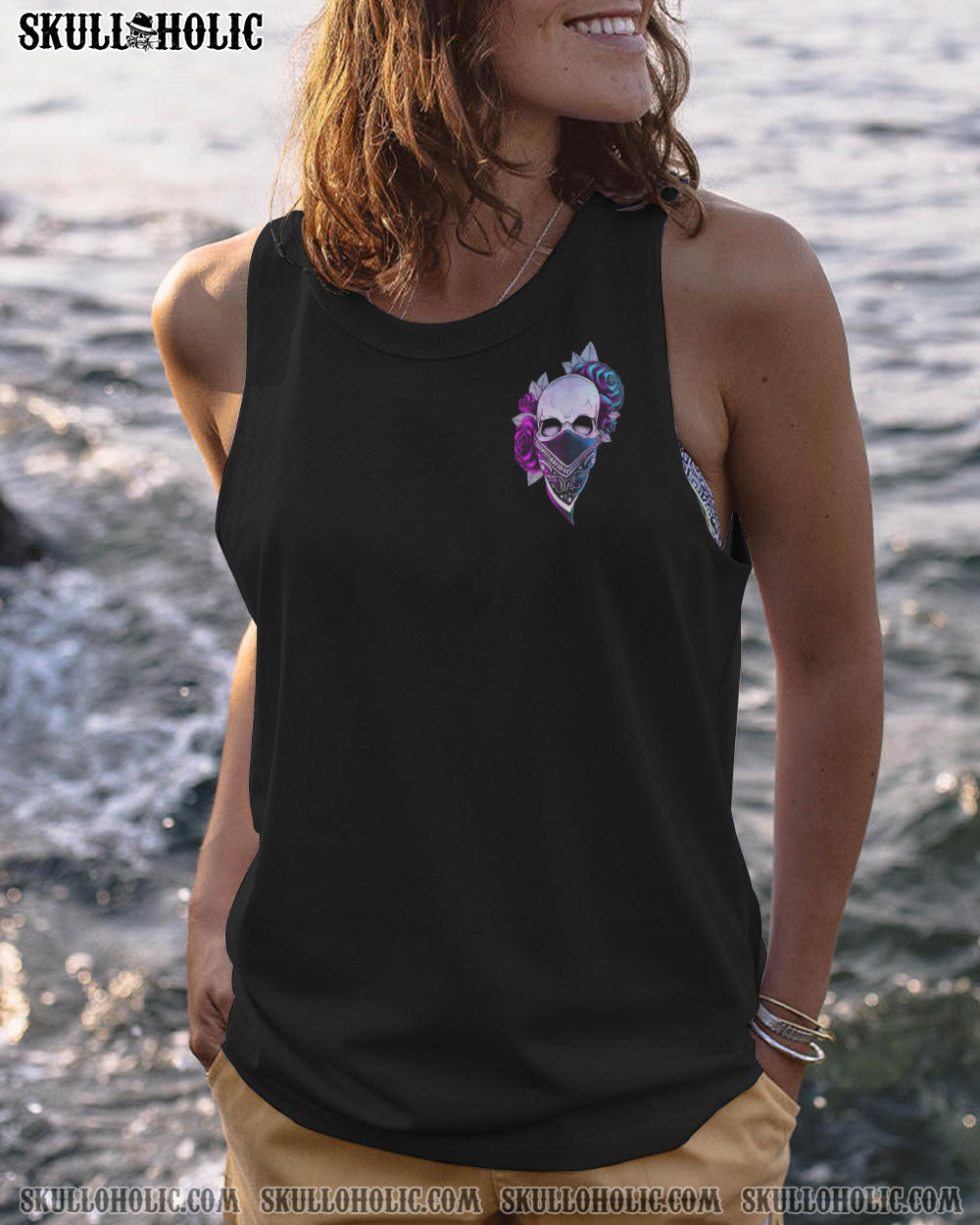 DON’T TRY TO FIGURE ME OUT ROSE SKULL ALL OVER PRINT – TLNO2712222