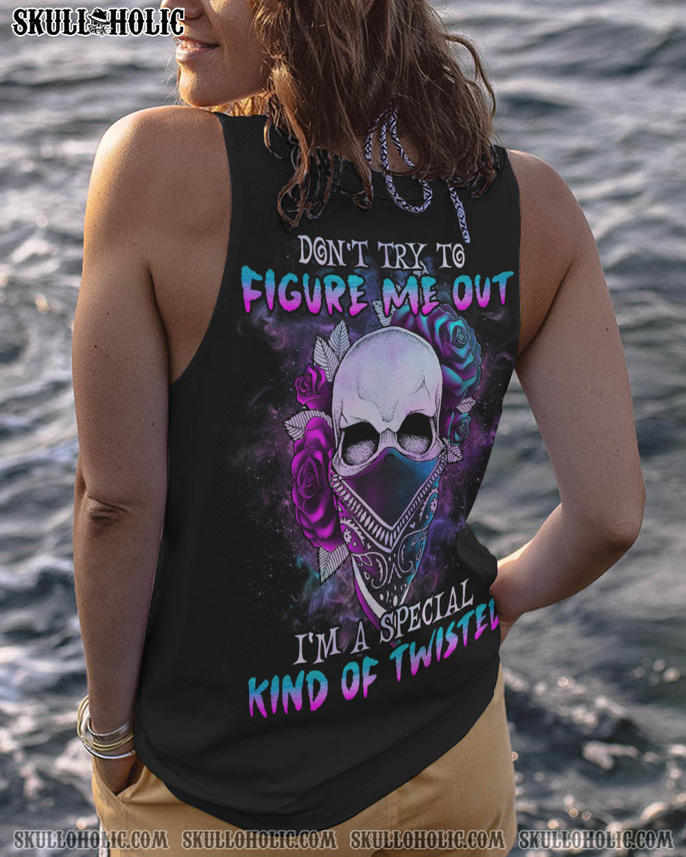 DON’T TRY TO FIGURE ME OUT ROSE SKULL ALL OVER PRINT – TLNO2712222