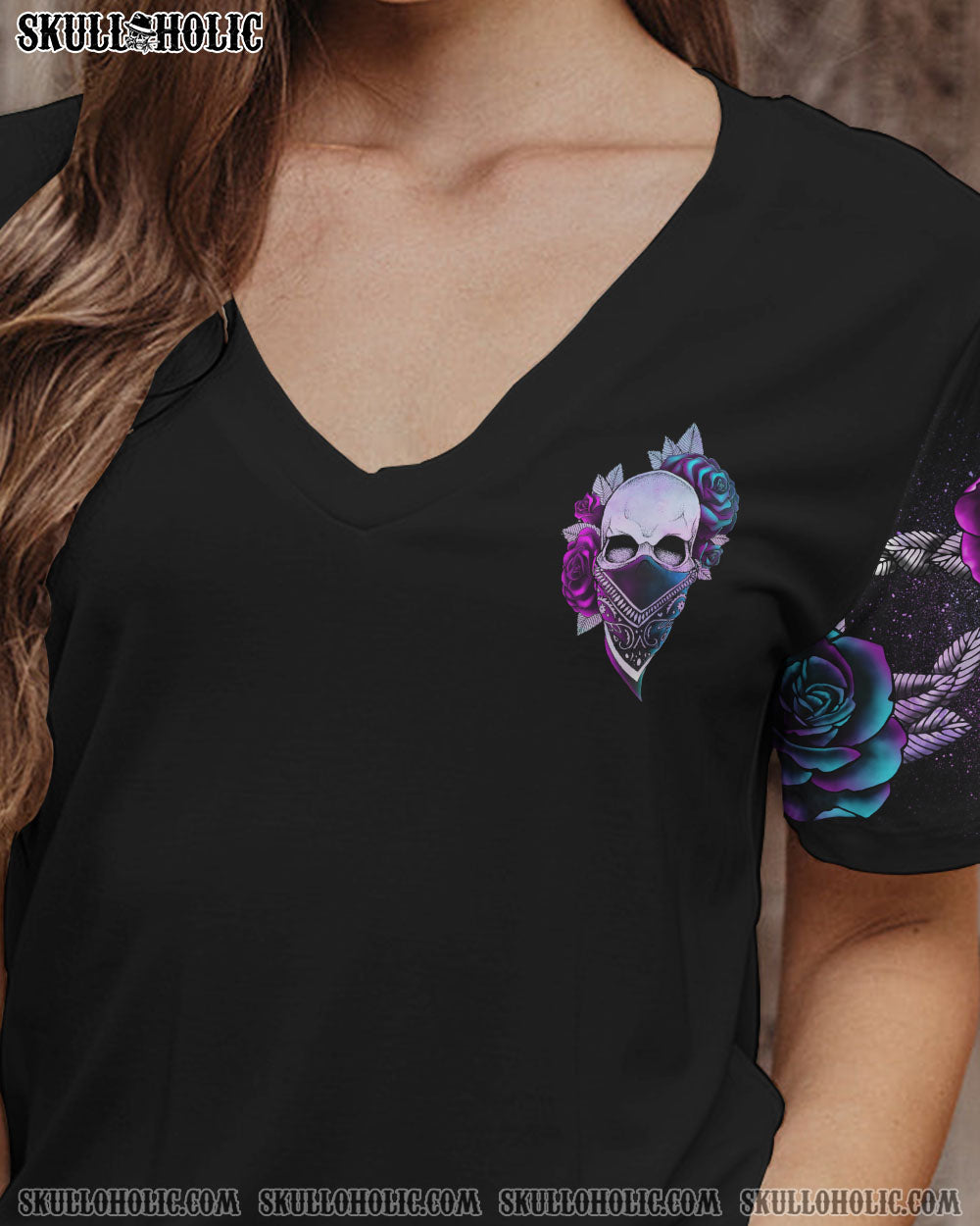 DON’T TRY TO FIGURE ME OUT ROSE SKULL ALL OVER PRINT – TLNO2712222