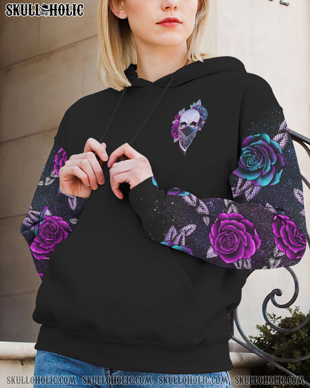 DON’T TRY TO FIGURE ME OUT ROSE SKULL ALL OVER PRINT – TLNO2712222