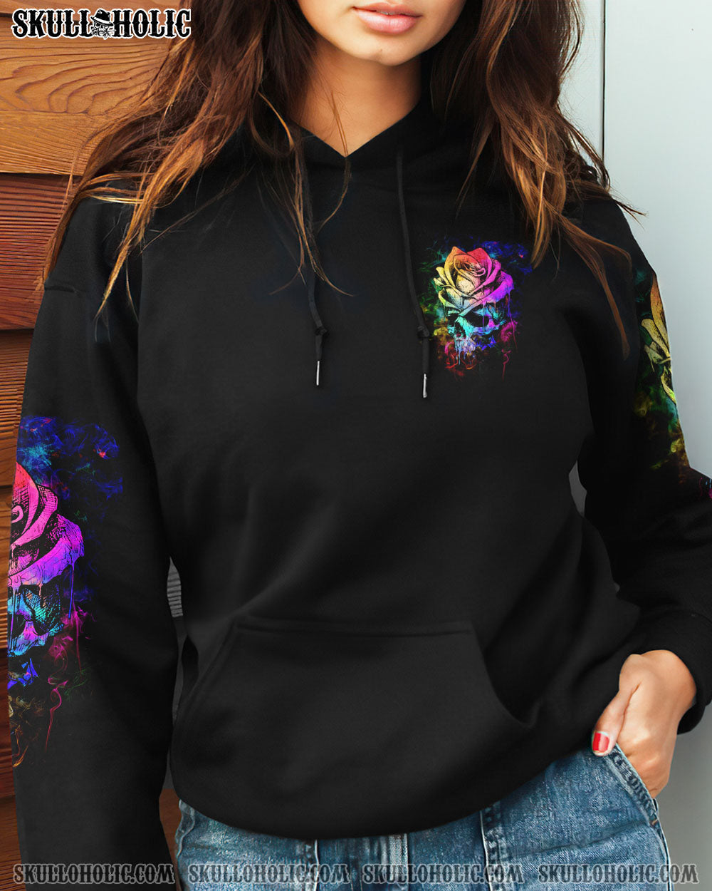 DON’T TRY TO FIGURE ME OUT ROSE SKULL ALL OVER PRINT – TLTW0803234