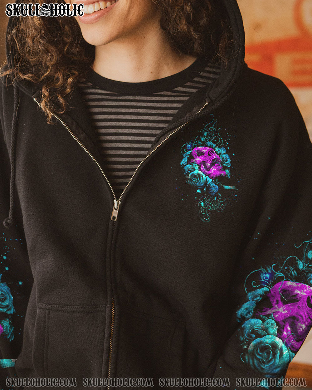 DON’T TRY TO FIGURE ME OUT ROSE SKULL ALL OVER PRINT – TLTW1312221