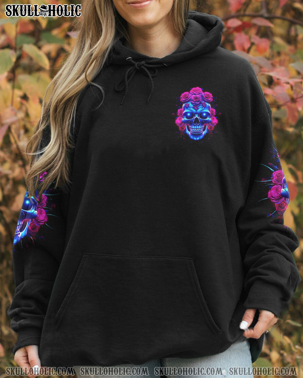 DON’T TRY TO FIGURE ME OUT ROSE SKULL GLOWING ALL OVER PRINT – TLNZ1505231