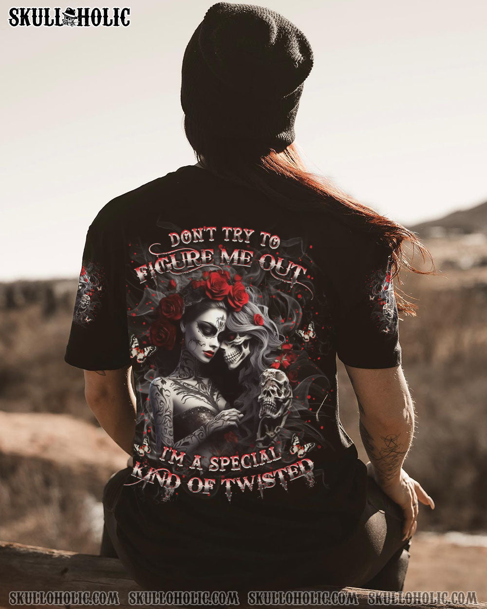 DON’T TRY TO FIGURE ME OUT SKULL ALL OVER PRINT – YHKD2803244