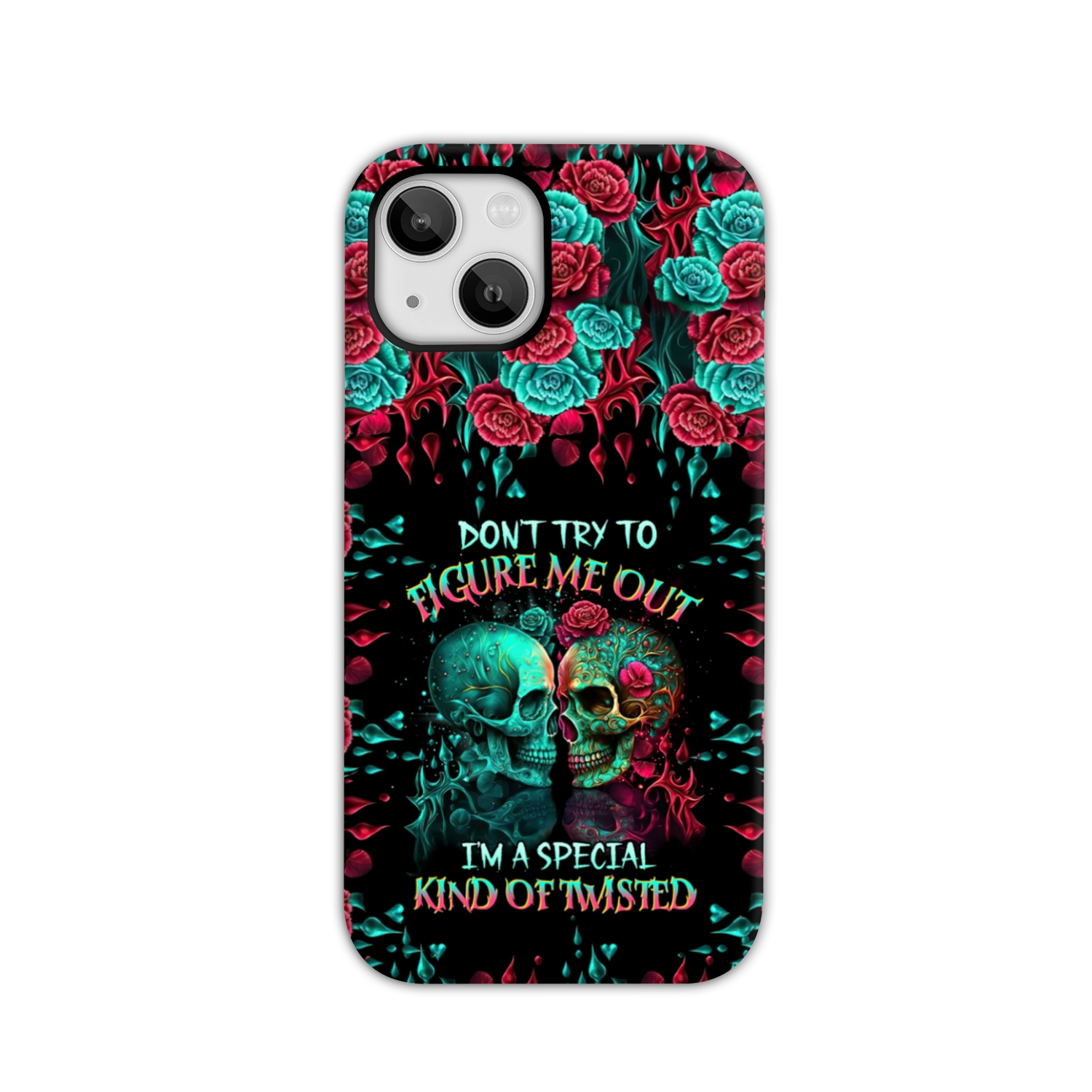 DON’T TRY TO FIGURE ME OUT SKULL PHONE CASE – TLTR0504237