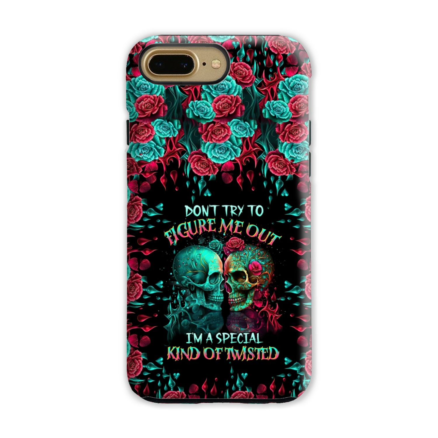 DON’T TRY TO FIGURE ME OUT SKULL PHONE CASE – TLTR0504237
