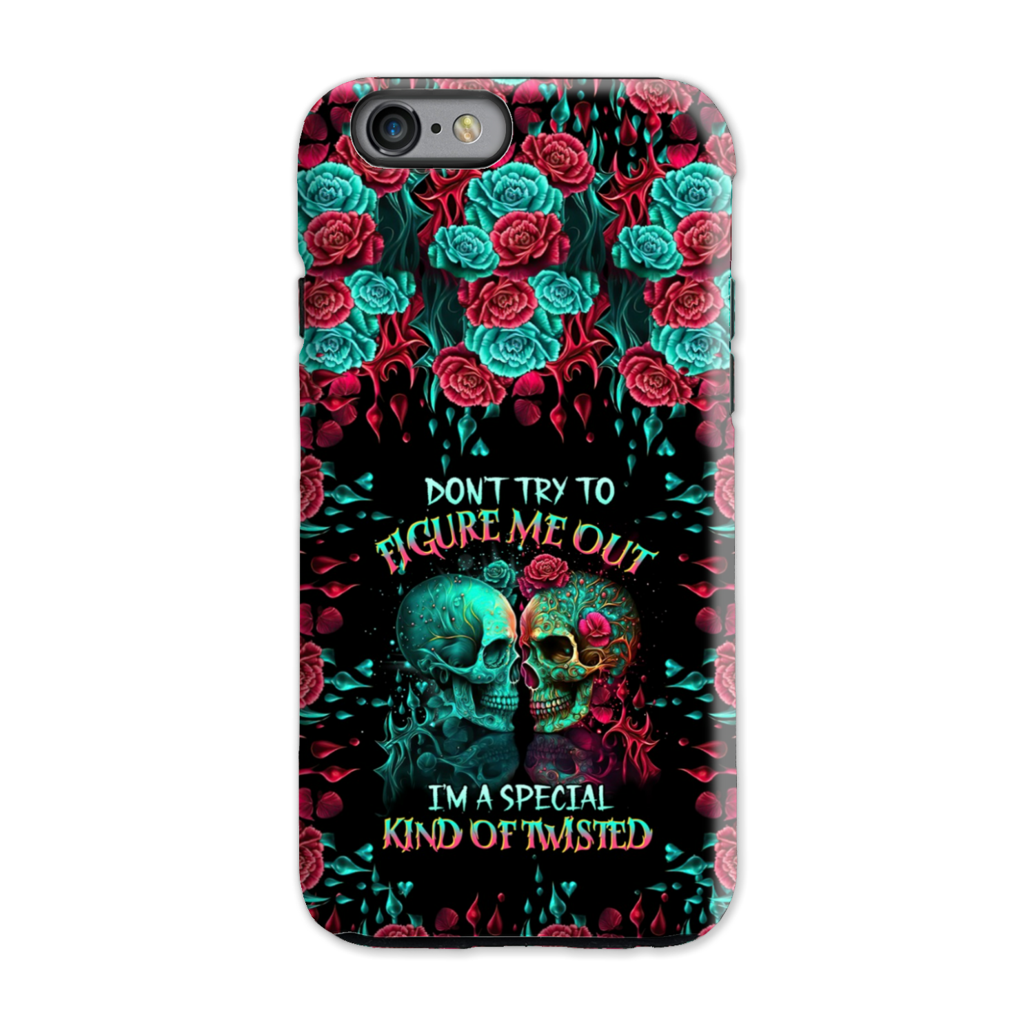 DON’T TRY TO FIGURE ME OUT SKULL PHONE CASE – TLTR0504237