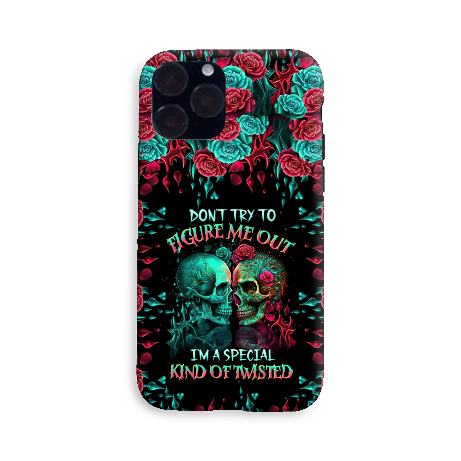 DON’T TRY TO FIGURE ME OUT SKULL PHONE CASE – TLTR0504237