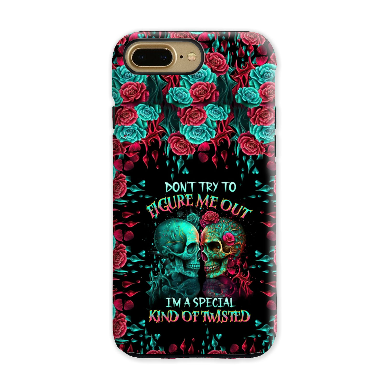 DON’T TRY TO FIGURE ME OUT SKULL PHONE CASE – TLTR0504237