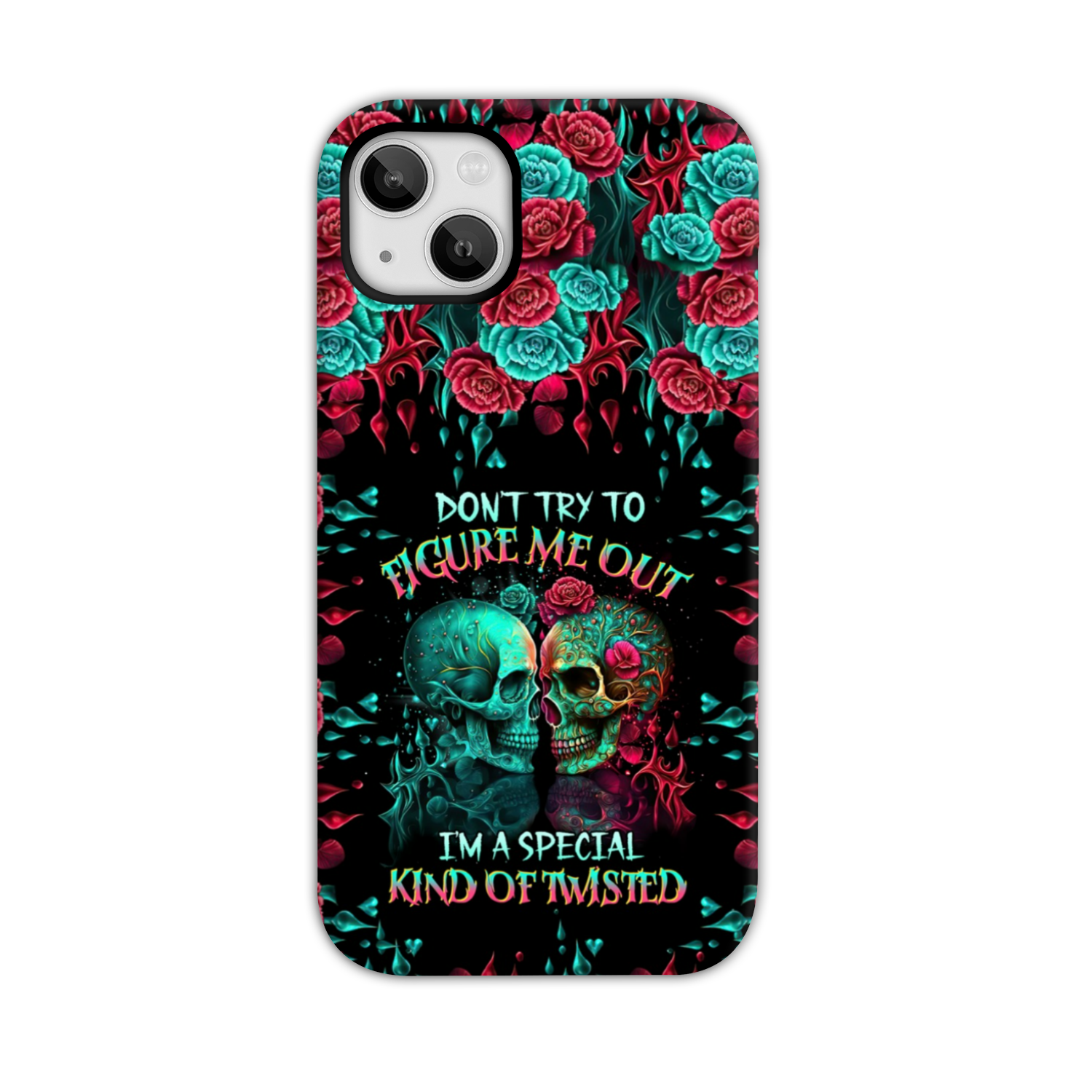 DON’T TRY TO FIGURE ME OUT SKULL PHONE CASE – TLTR0504237