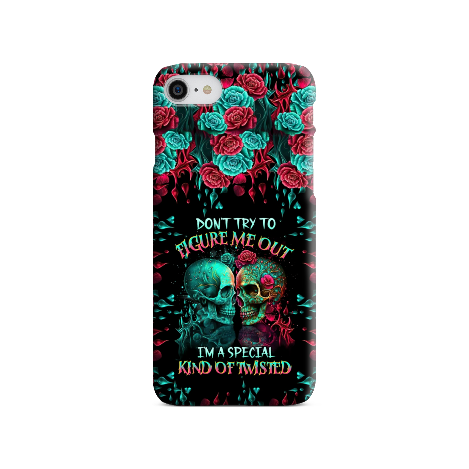 DON’T TRY TO FIGURE ME OUT SKULL PHONE CASE – TLTR0504237