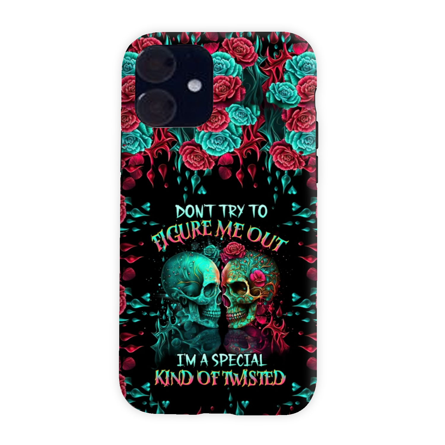 DON’T TRY TO FIGURE ME OUT SKULL PHONE CASE – TLTR0504237