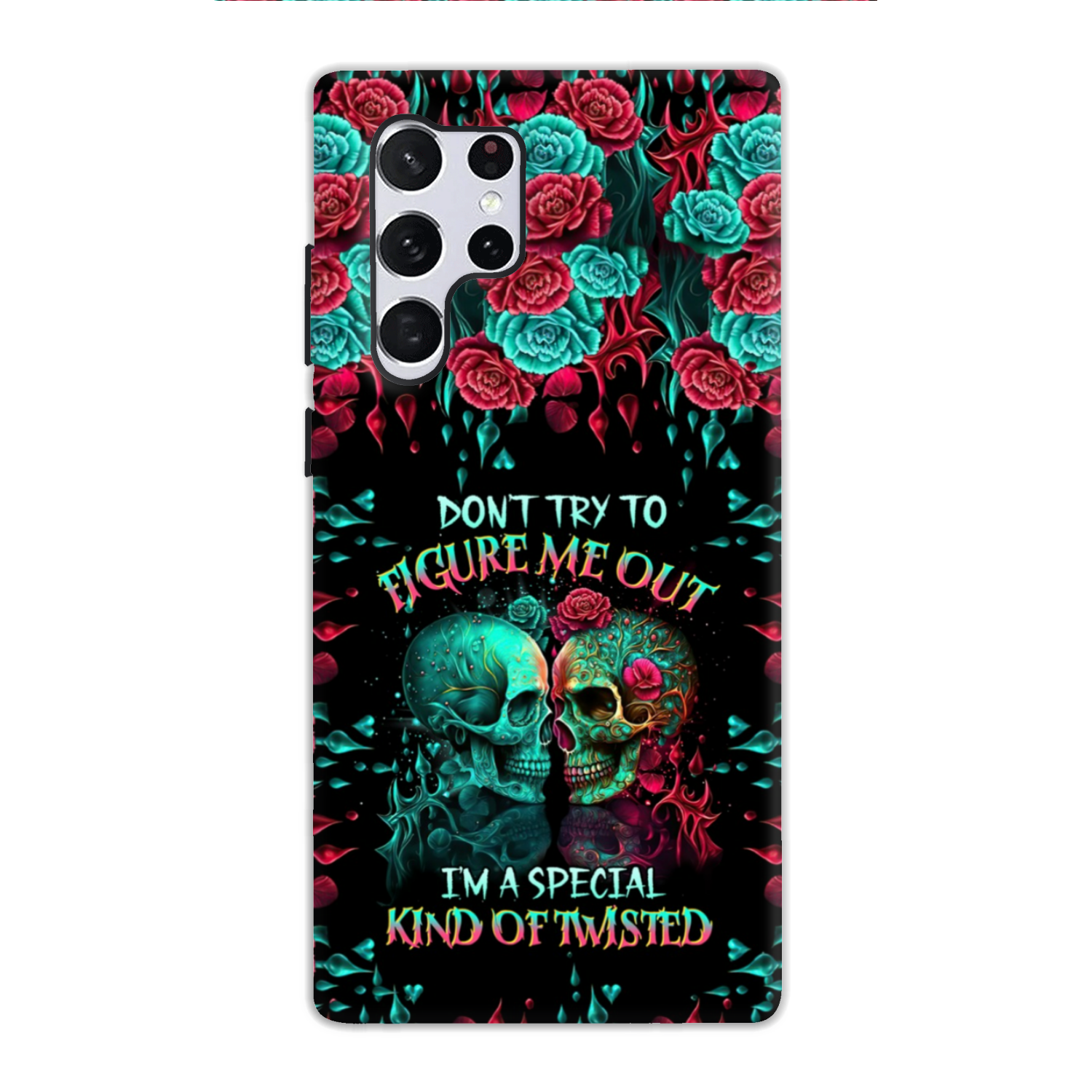 DON’T TRY TO FIGURE ME OUT SKULL PHONE CASE – TLTR0504237