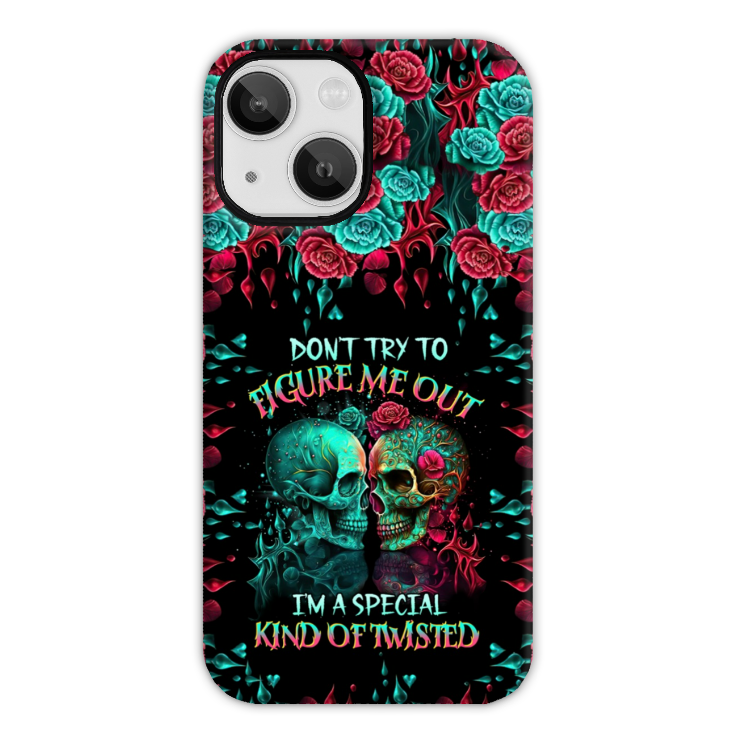 DON’T TRY TO FIGURE ME OUT SKULL PHONE CASE – TLTR0504237