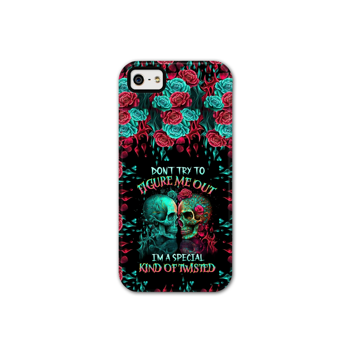DON’T TRY TO FIGURE ME OUT SKULL PHONE CASE – TLTR0504237