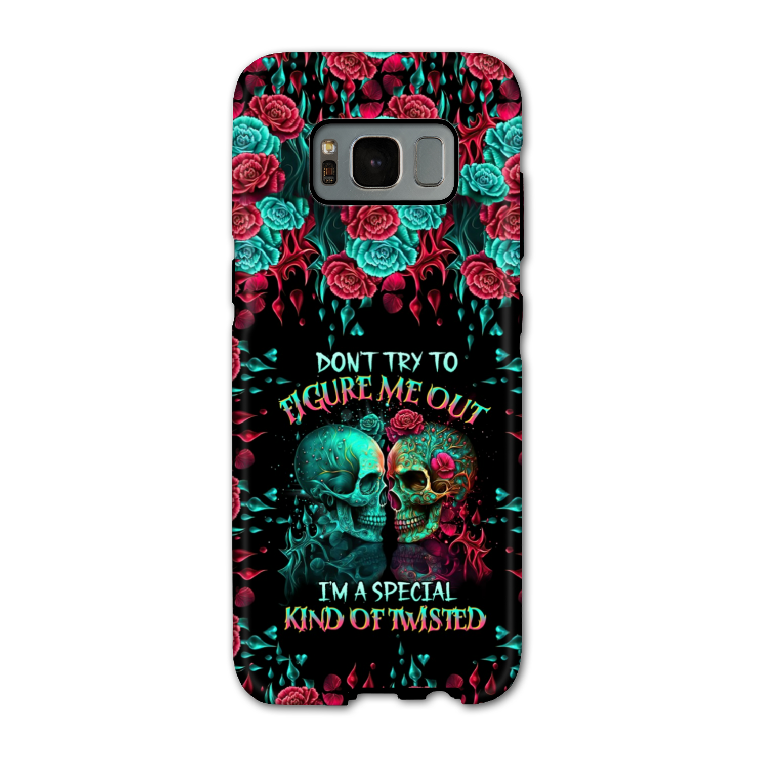 DON’T TRY TO FIGURE ME OUT SKULL PHONE CASE – TLTR0504237