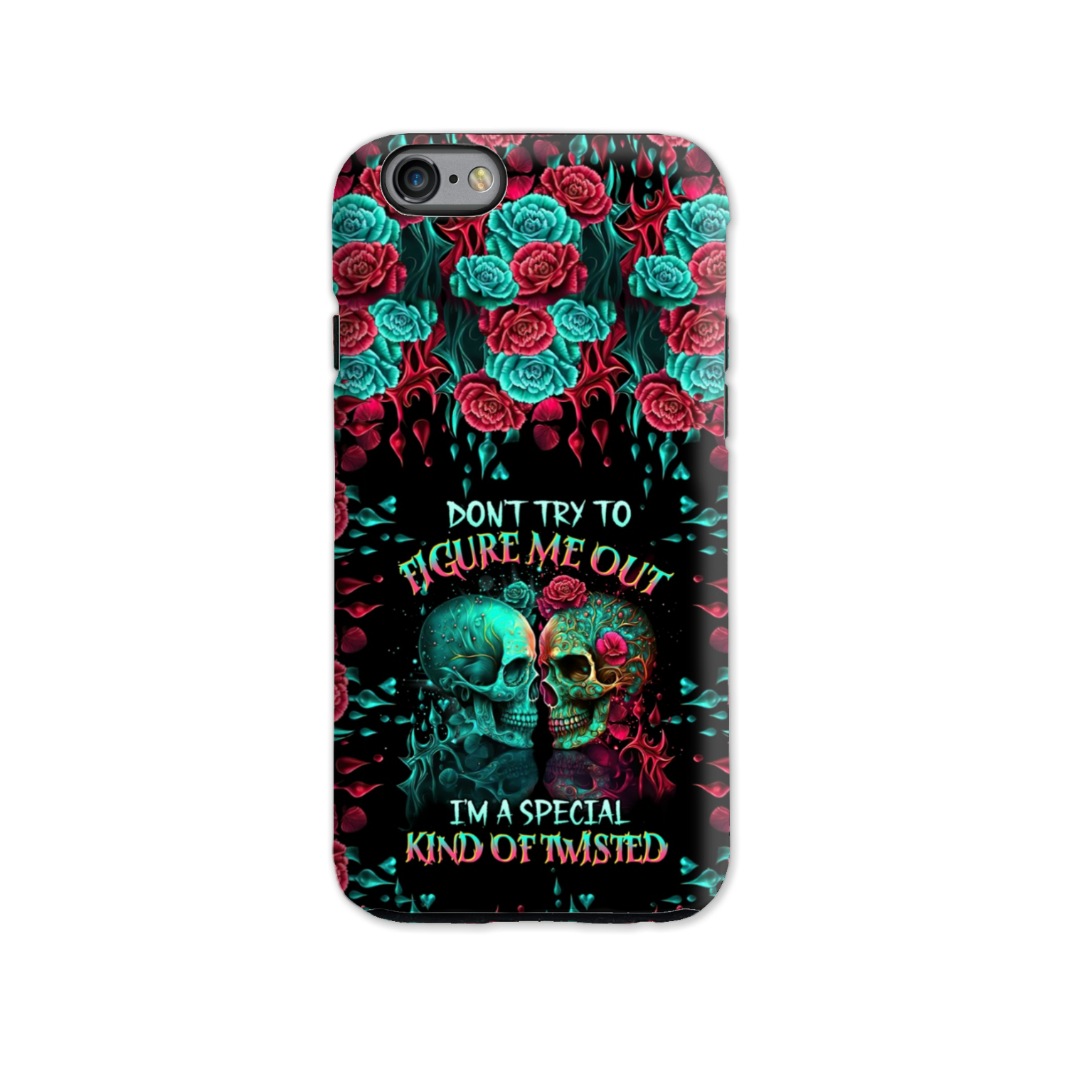 DON’T TRY TO FIGURE ME OUT SKULL PHONE CASE – TLTR0504237