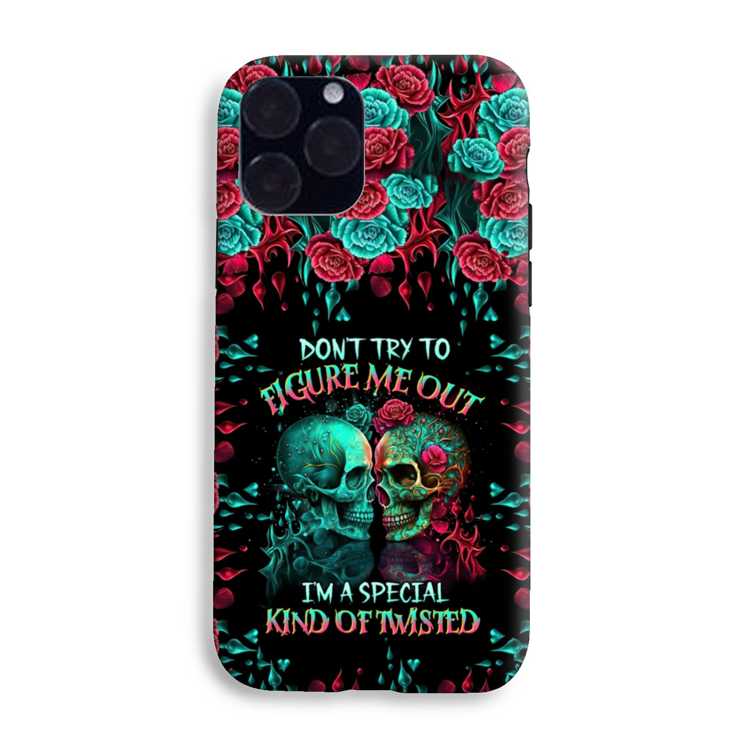 DON’T TRY TO FIGURE ME OUT SKULL PHONE CASE – TLTR0504237