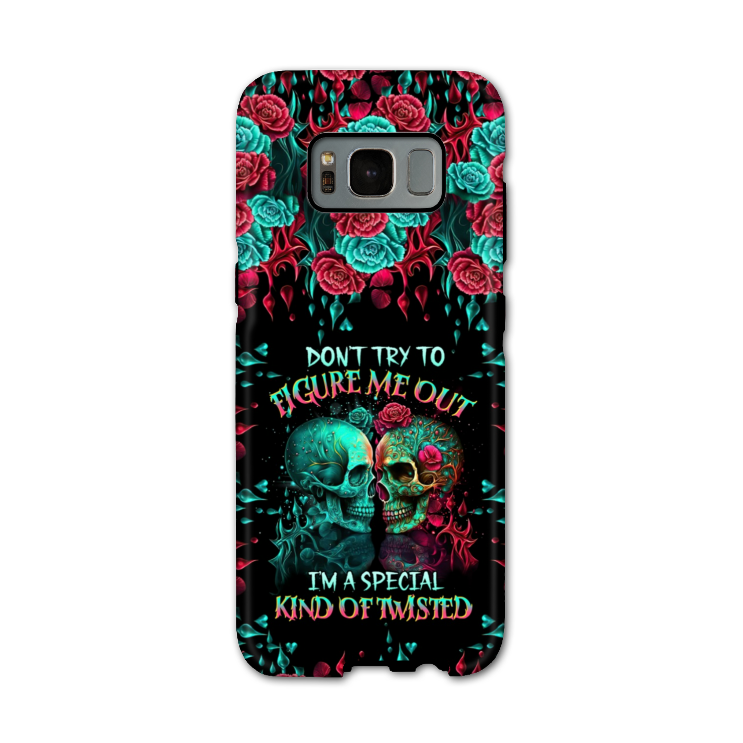 DON’T TRY TO FIGURE ME OUT SKULL PHONE CASE – TLTR0504237
