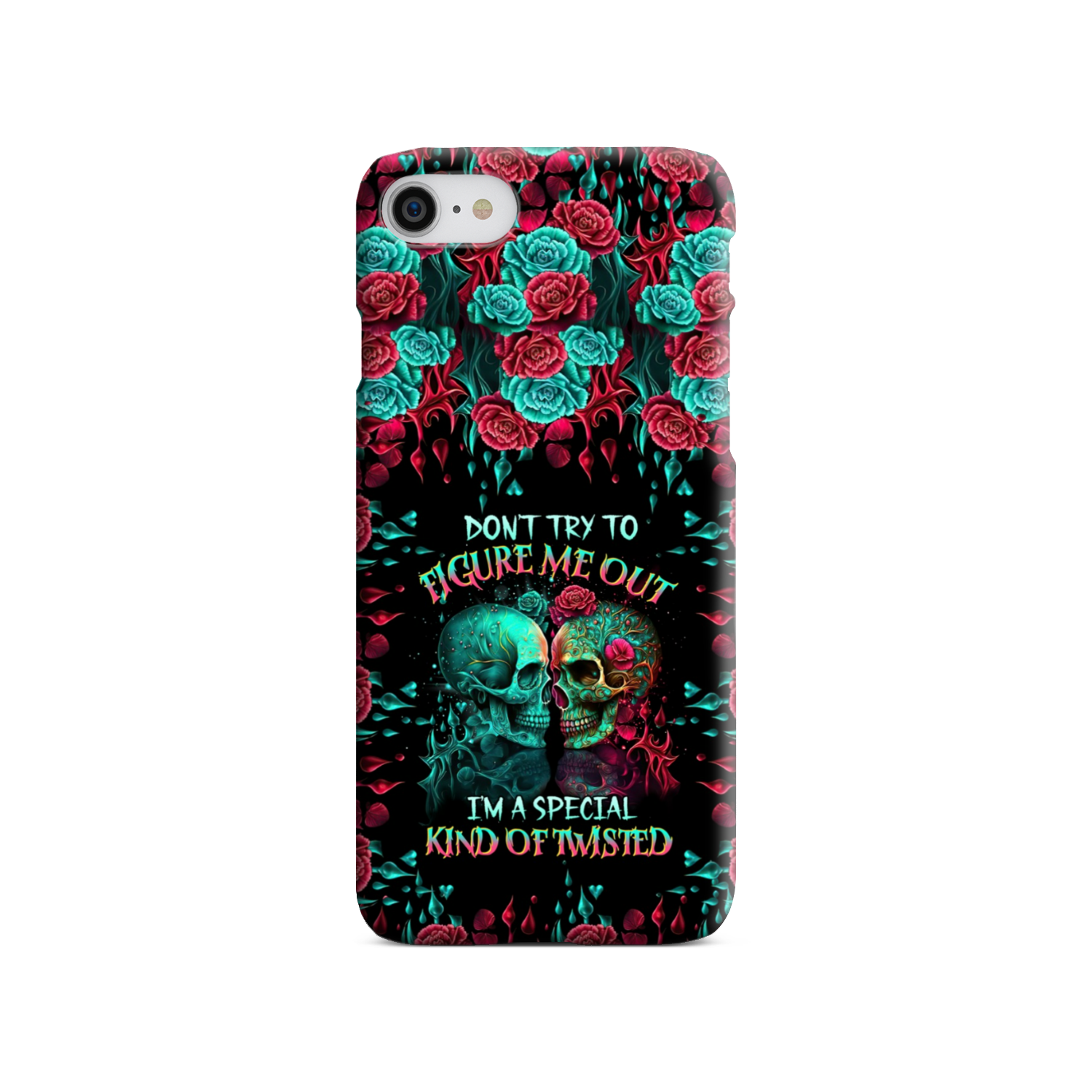 DON’T TRY TO FIGURE ME OUT SKULL PHONE CASE – TLTR0504237
