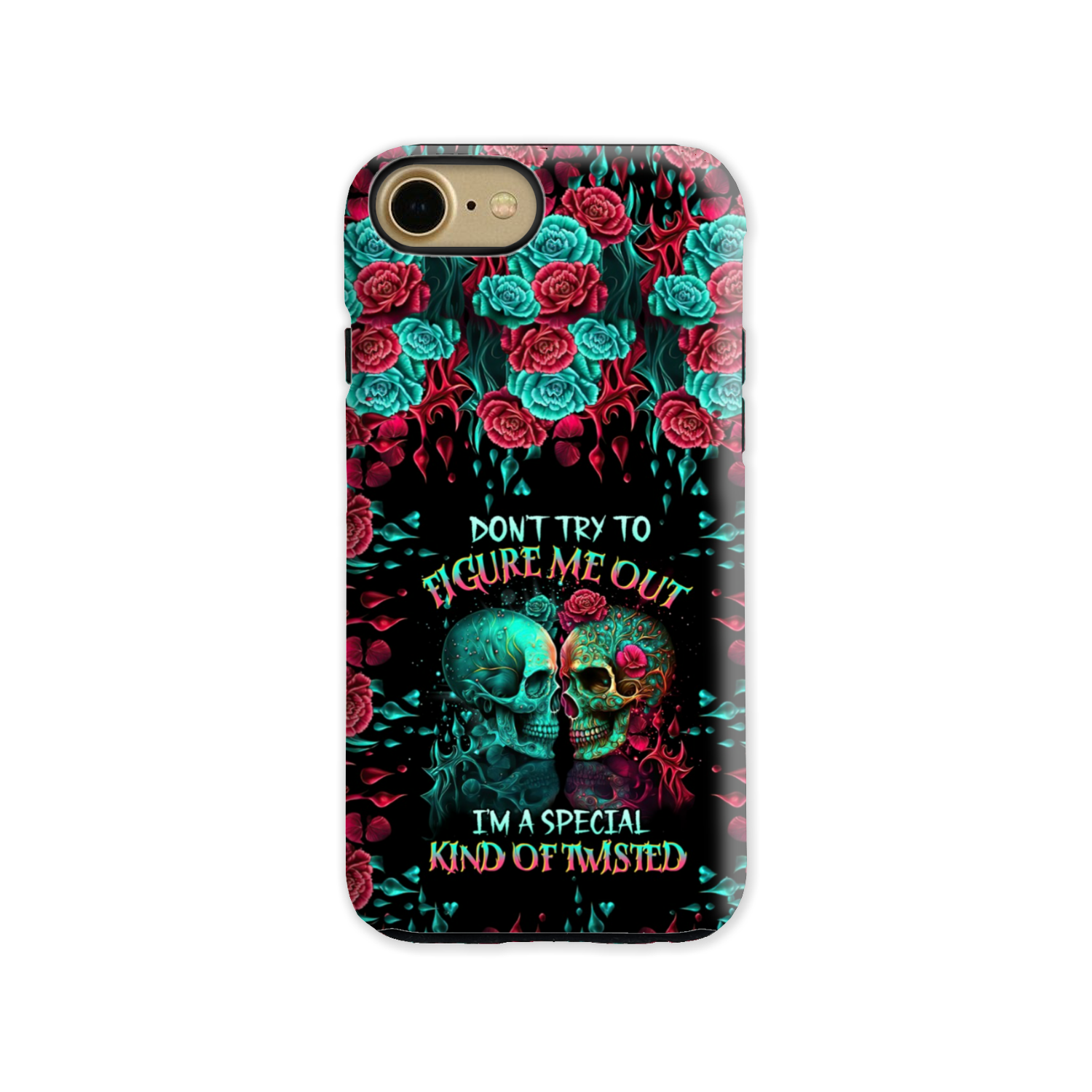 DON’T TRY TO FIGURE ME OUT SKULL PHONE CASE – TLTR0504237