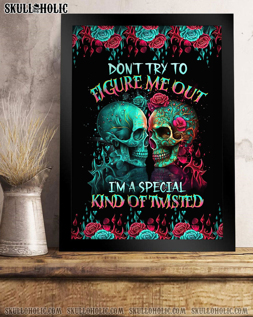 DON’T TRY TO FIGURE ME OUT SKULL POSTER – TLTR0804233
