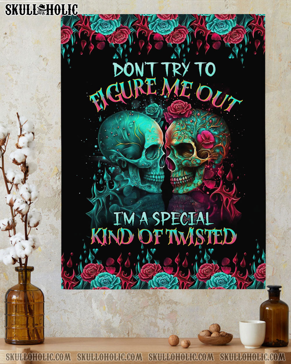 DON’T TRY TO FIGURE ME OUT SKULL POSTER – TLTR0804233