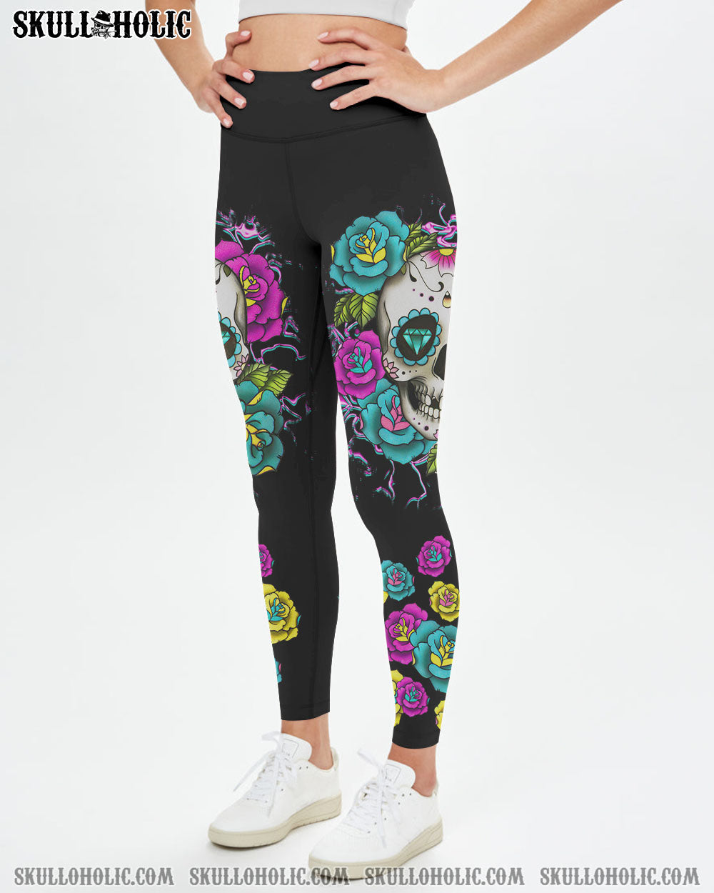 DON’T TRY TO FIGURE ME OUT SUGAR SKULL ROSE ALL OVER PRINT – TLTR1612221