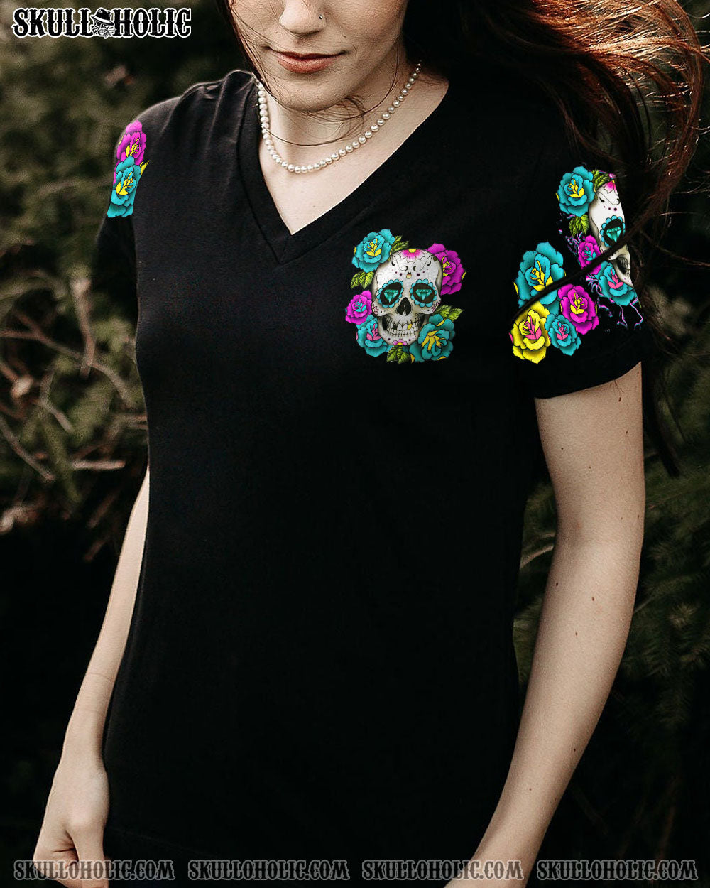 DON’T TRY TO FIGURE ME OUT SUGAR SKULL ROSE ALL OVER PRINT – TLTR1612221