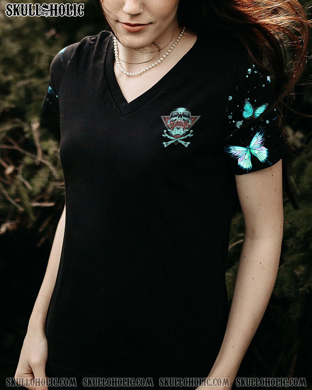 DON’T TRY TO FIGURE ME OUT TRIANGLE BUTTERFLY SKULL ALL OVER PRINT – TLNZ2712223