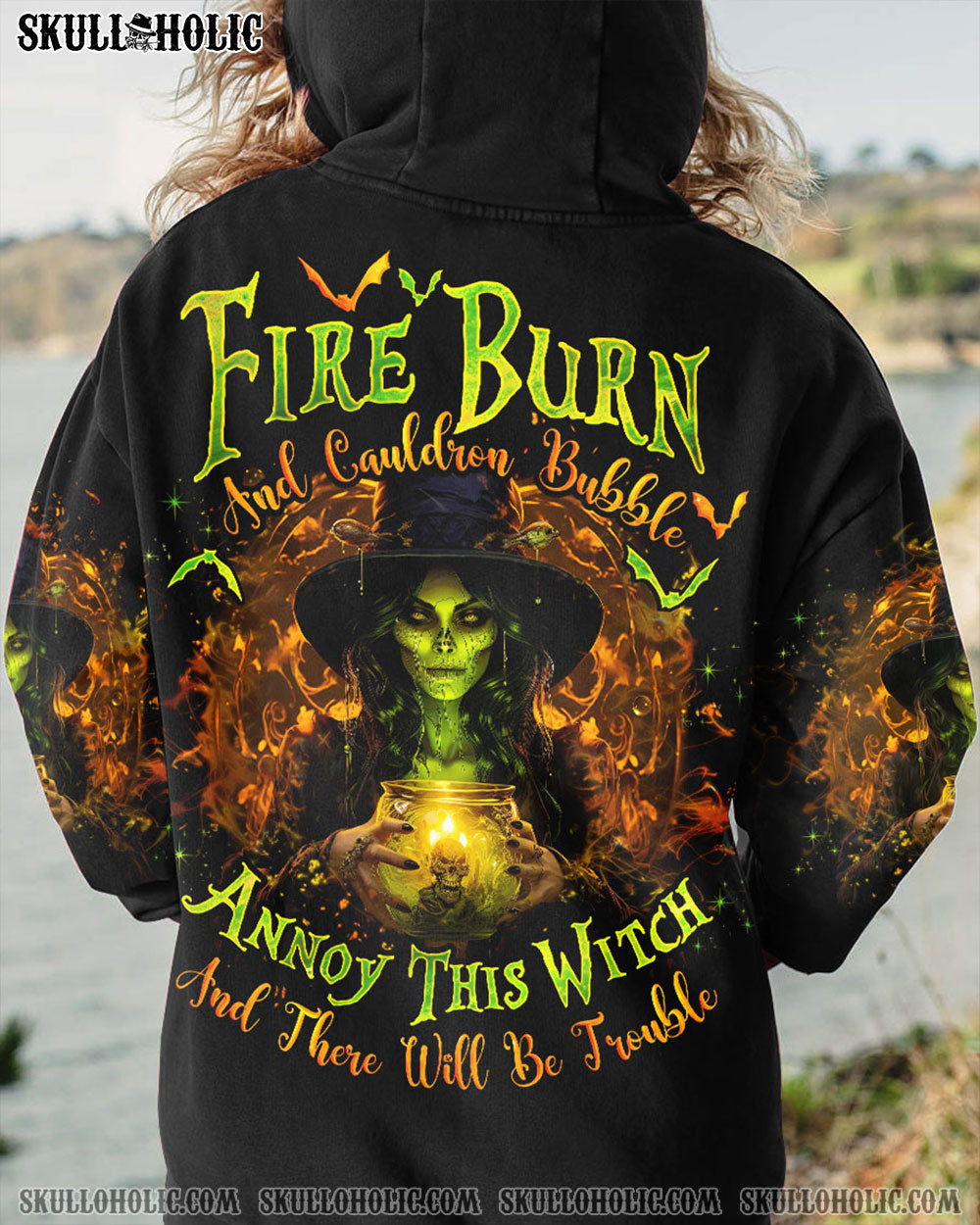 FIRE BURN AND CAULDRON BUBBLE HALLOWEEN ALL OVER PRINT - TLNO0609239