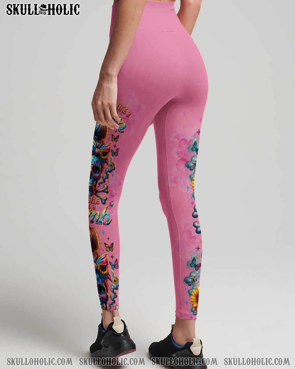 FRAGILE LIKE A BOMB TIE DYE MESSY BUN SKULL ALL OVER PRINT – TLTW0611231
