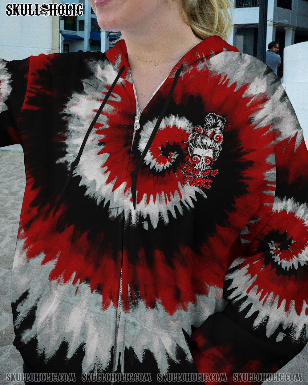 FRESH OUT OF F BLACK RED TIE DYE ALL OVER PRINT – TLTM1701232