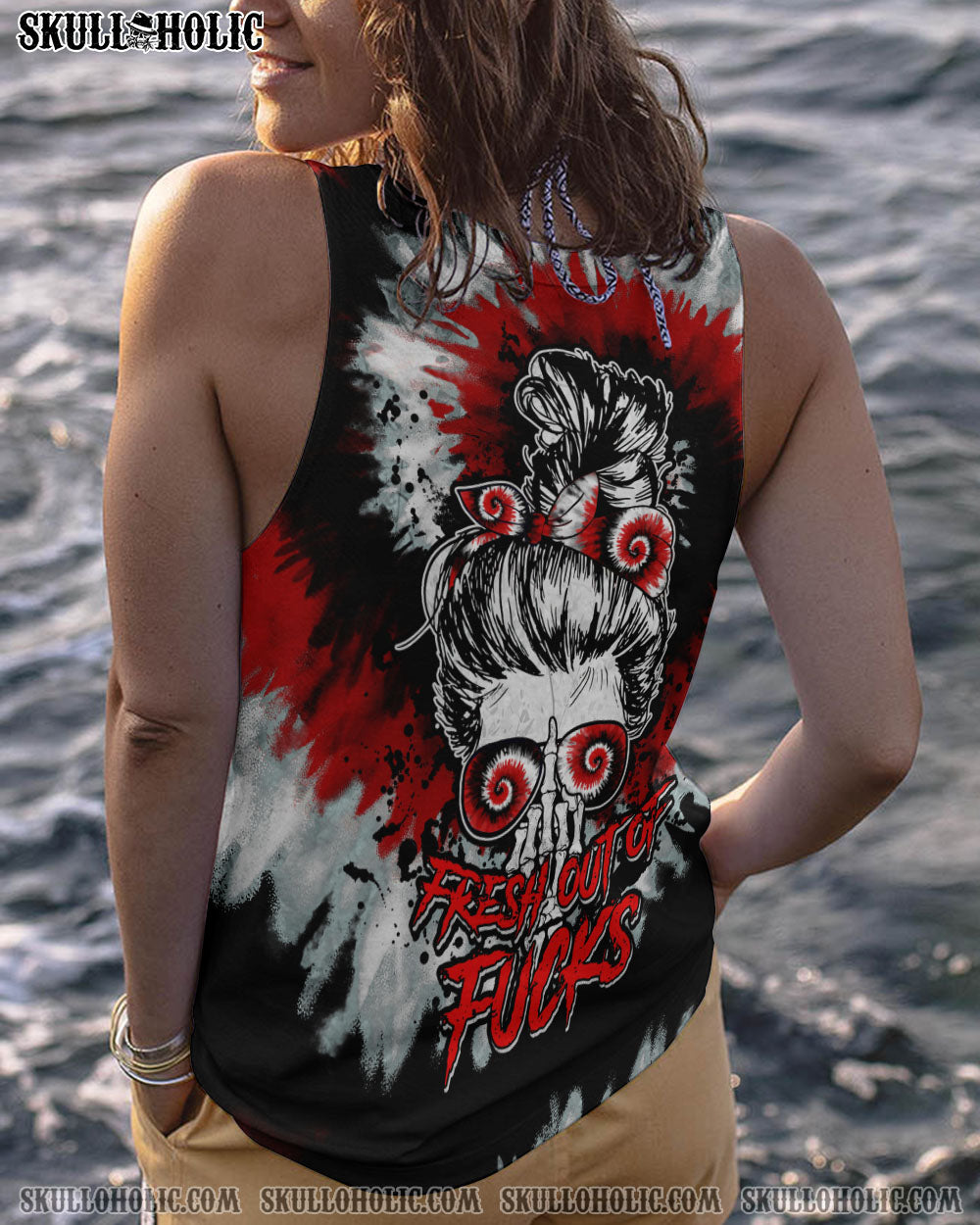 FRESH OUT OF F BLACK RED TIE DYE ALL OVER PRINT – TLTM1701232