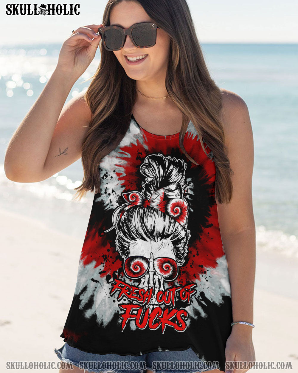 FRESH OUT OF F BLACK RED TIE DYE ALL OVER PRINT – TLTM1701232