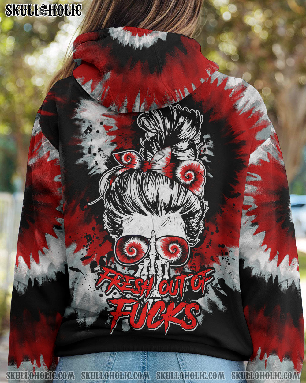 FRESH OUT OF F BLACK RED TIE DYE ALL OVER PRINT – TLTM1701232