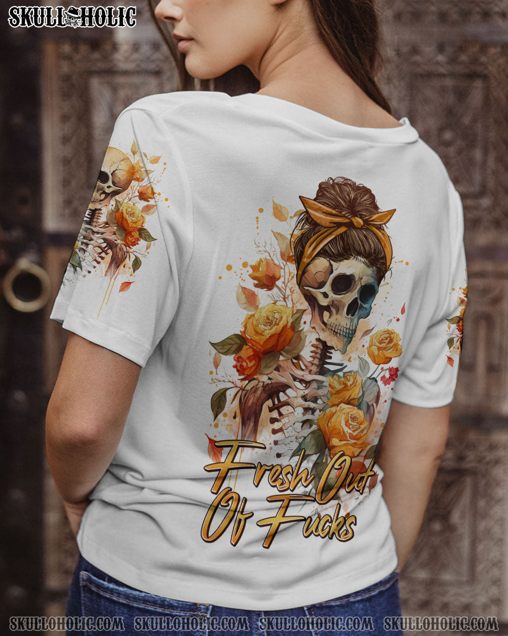 FRESH OUT OF F SKELETON ROSE ALL OVER PRINT – TLNO0903231