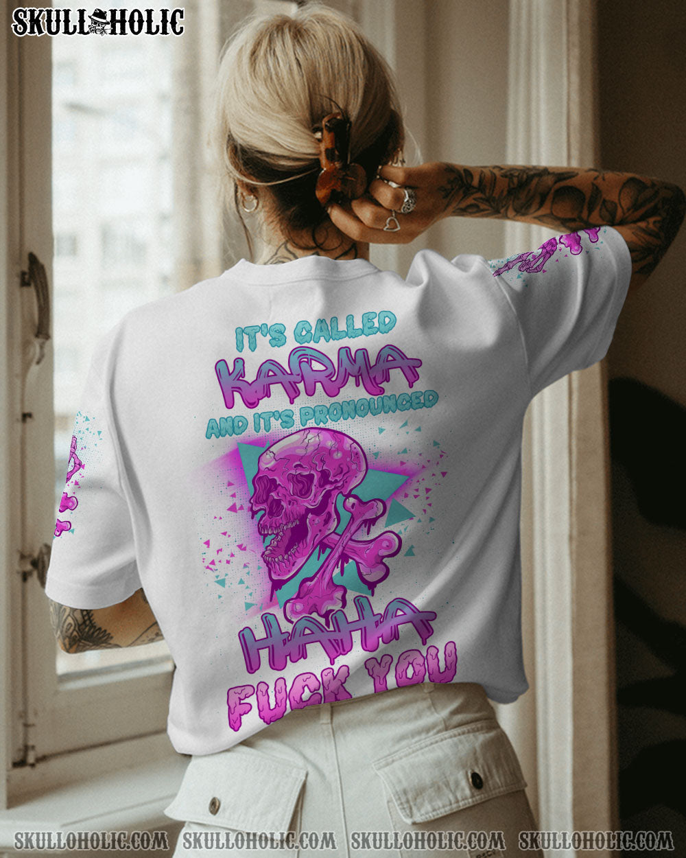 HA HA F YOU SKULL BONES ALL OVER PRINT – TLNZ1612222