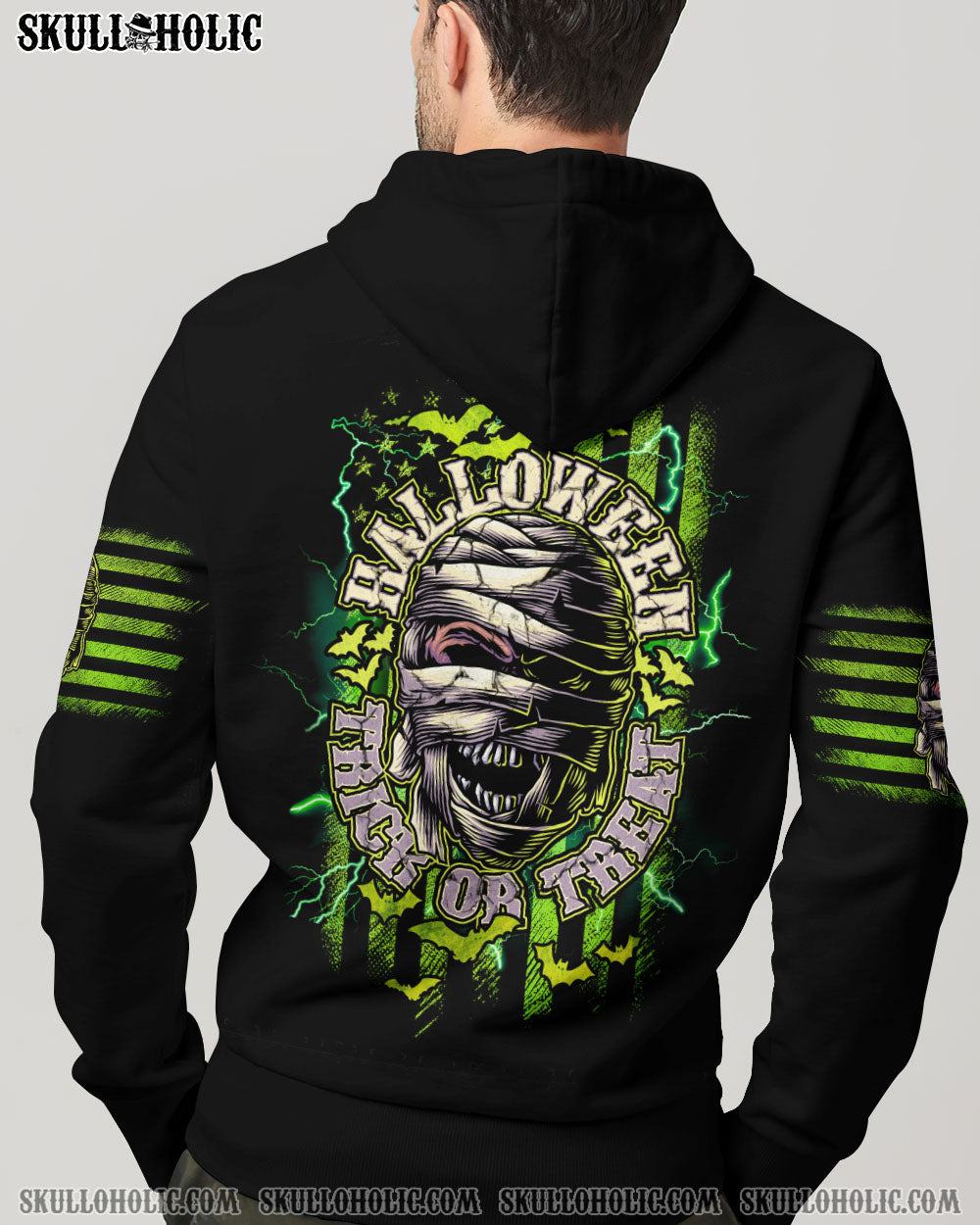 HALLOWEEN TRICK OR TREAT SKULL ALL OVER PRINT – TLNZ0908233