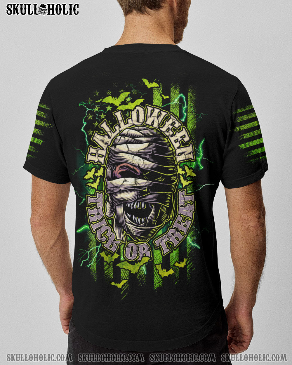 HALLOWEEN TRICK OR TREAT SKULL ALL OVER PRINT – TLNZ0908233