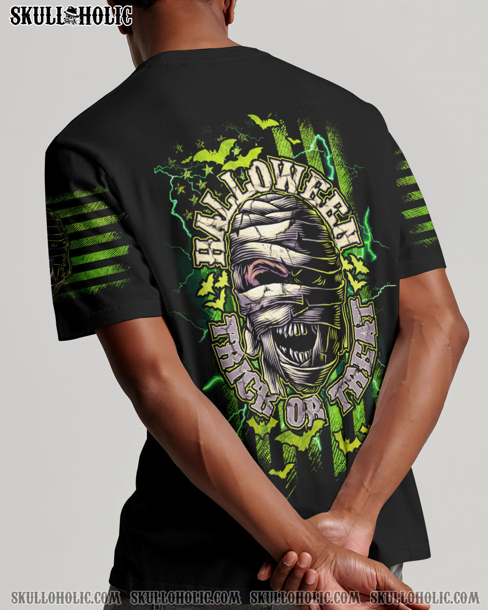 HALLOWEEN TRICK OR TREAT SKULL ALL OVER PRINT – TLNZ0908233