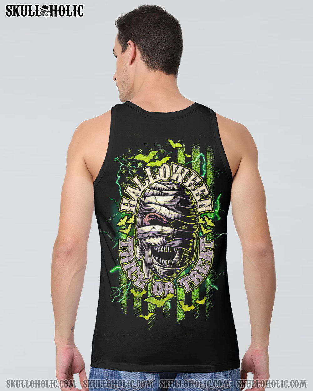 HALLOWEEN TRICK OR TREAT SKULL ALL OVER PRINT – TLNZ0908233