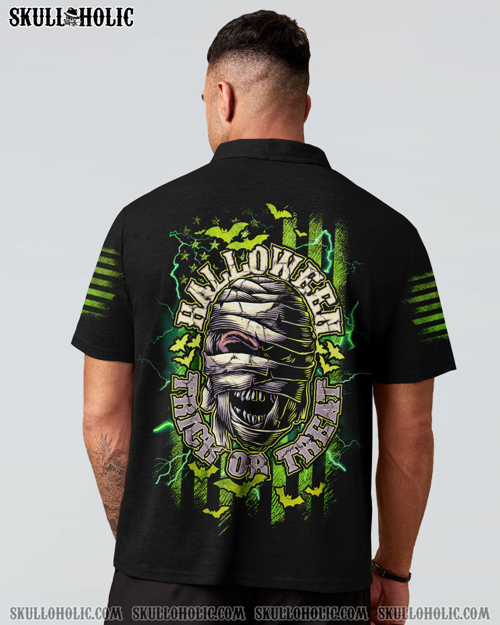 HALLOWEEN TRICK OR TREAT SKULL ALL OVER PRINT – TLNZ0908233