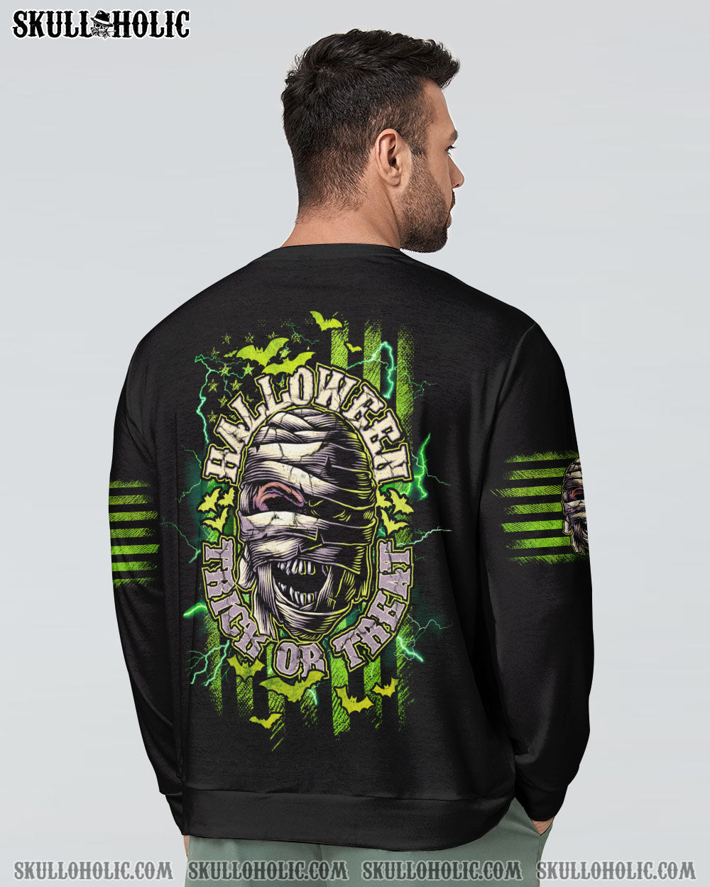 HALLOWEEN TRICK OR TREAT SKULL ALL OVER PRINT – TLNZ0908233